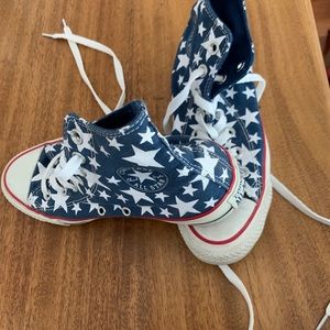 Converse Chuck Hi Blue Stars